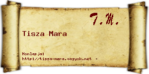 Tisza Mara névjegykártya